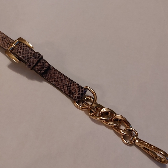 MICHAEL Michael Kors Large Snakeskin Clutch with Detachable Strap - Picture 9 of 15